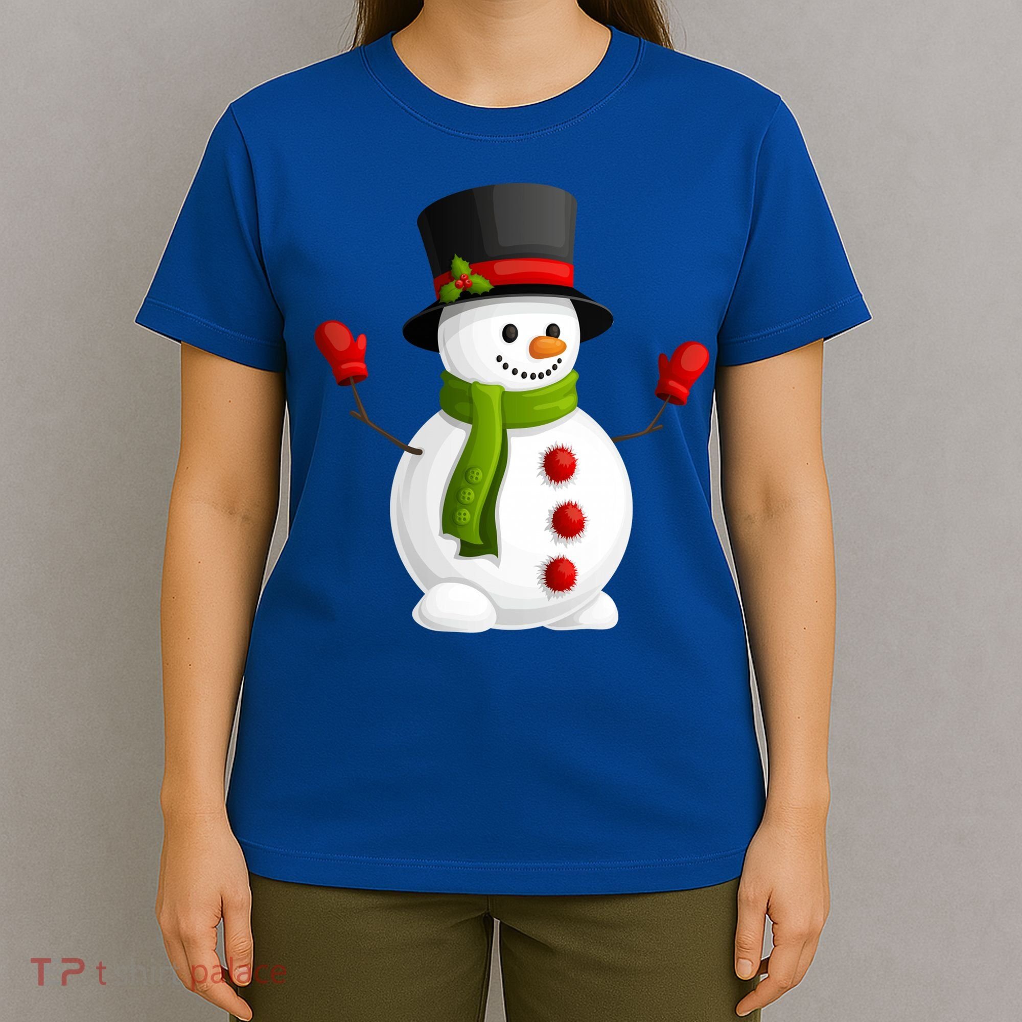 Cute Happy Winter Snowman T-Shirt