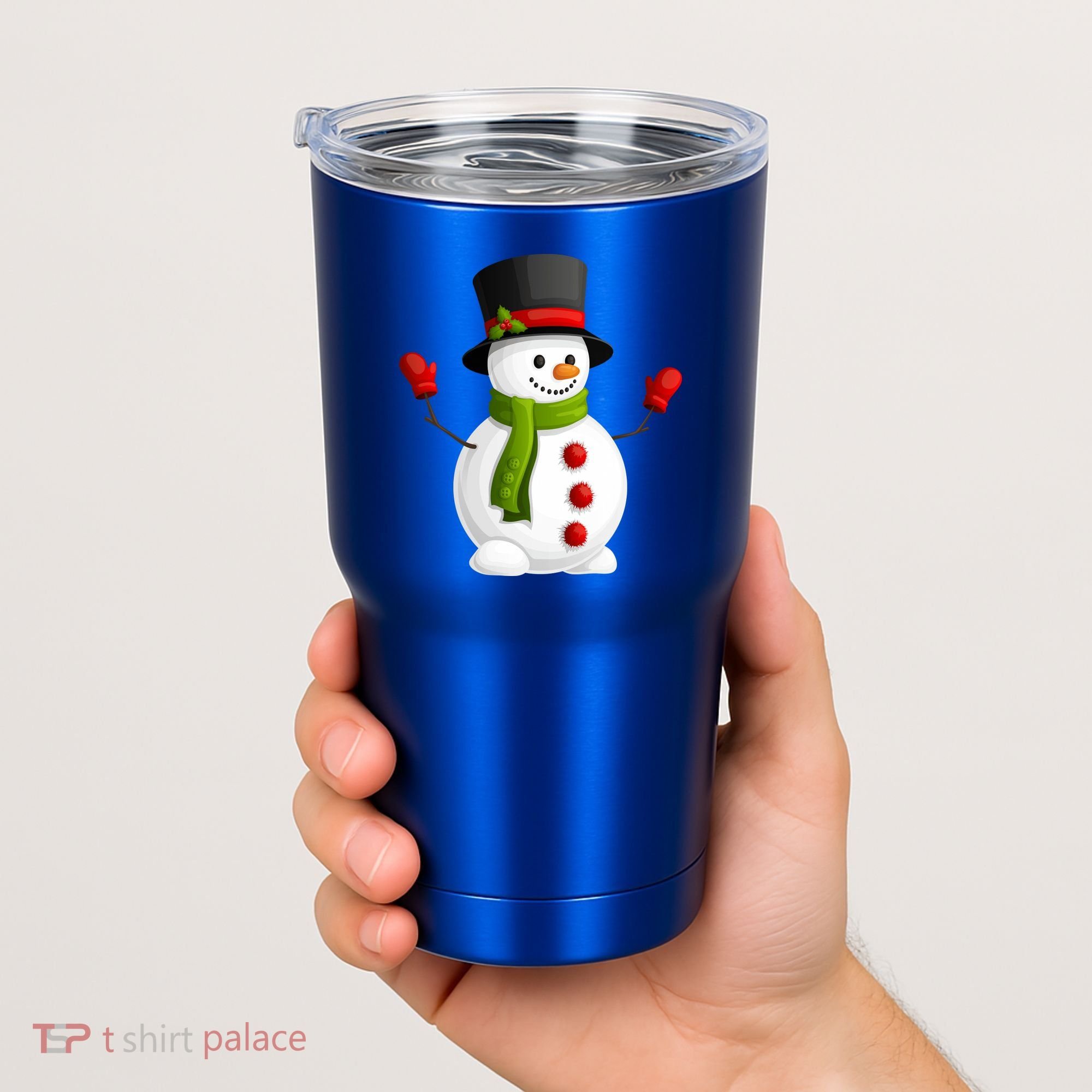 Cute Happy Winter Snowman Tumbler