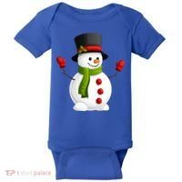 Cute Happy Winter Snowman Baby Bodysuit thumb 0