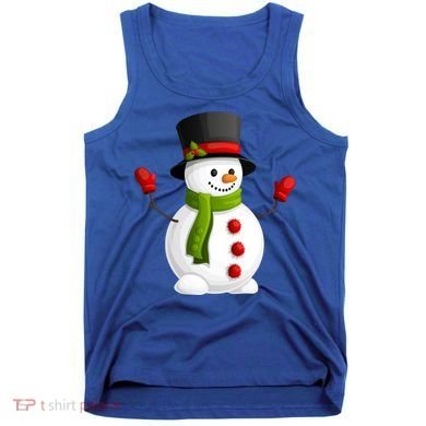 Cute Happy Winter Snowman Tank Top
