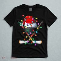 Christmas Hockey Xmas Santa Sports Hat Ball T-Shirt thumb 5