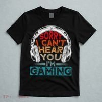 Can't Hear You I'm Gaming Gamer Assertion Gift Idea T-Shirt thumb 5