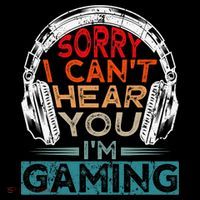 Can't Hear You I'm Gaming Gamer Assertion Gift Idea Women's Hoodie thumb 2