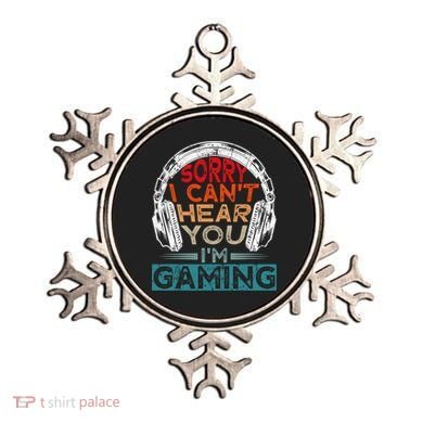 Can't Hear You I'm Gaming Gamer Assertion Gift Idea Ornament