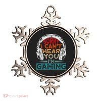 Can't Hear You I'm Gaming Gamer Assertion Gift Idea Ornament thumb 0