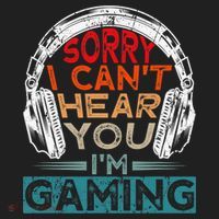Can't Hear You I'm Gaming Gamer Assertion Gift Idea Hat thumb 2