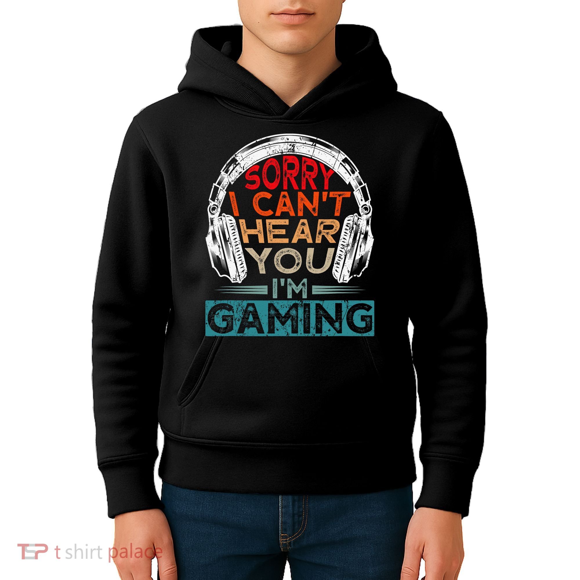 Can't Hear You I'm Gaming Gamer Assertion Gift Idea Kids Hoodie