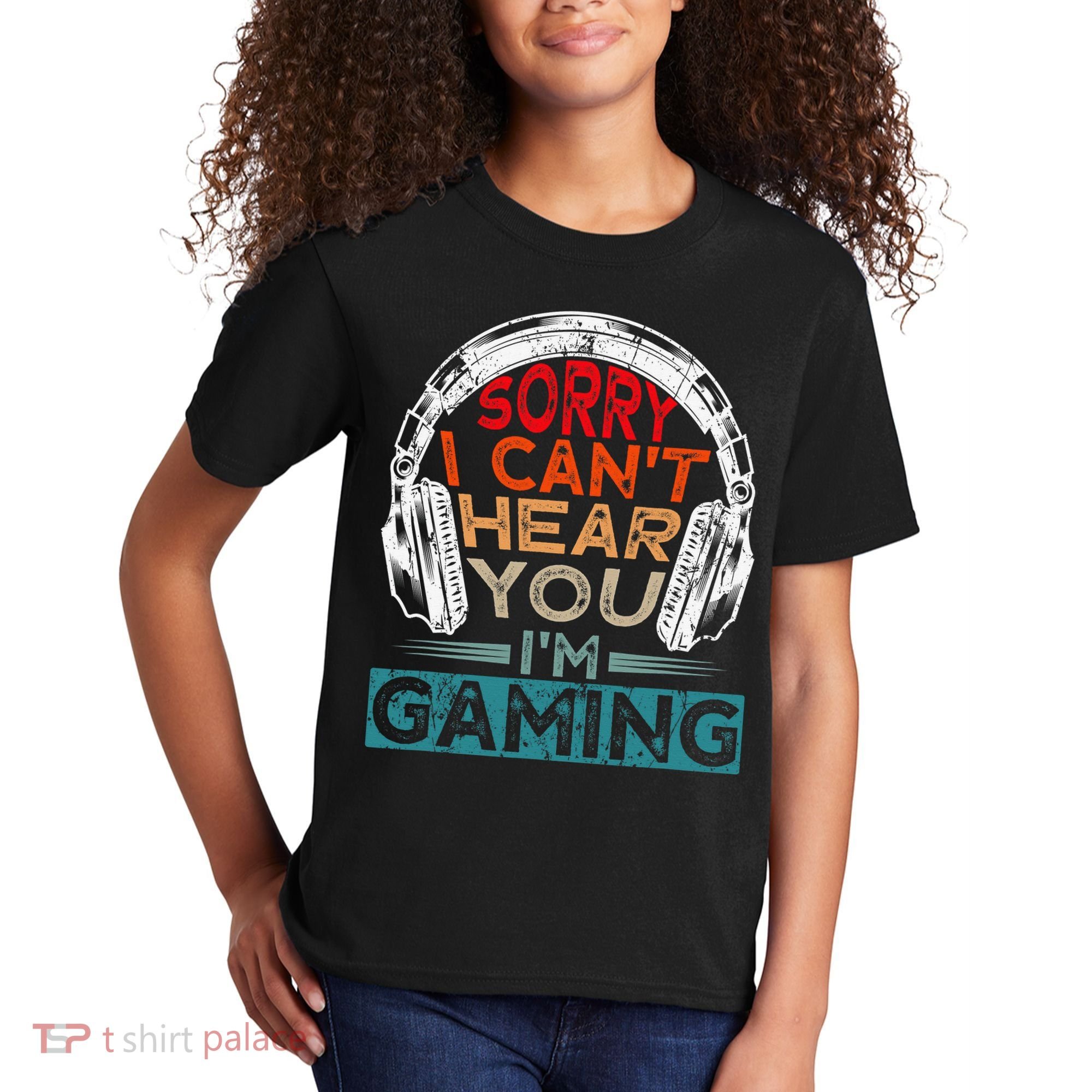 Can't Hear You I'm Gaming Gamer Assertion Gift Idea Kids T-Shirt