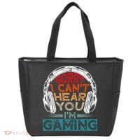 Can't Hear You I'm Gaming Gamer Assertion Gift Idea Tote Bag thumb 0