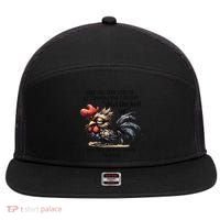 Chicken Have You Ever Looked At Someone And Thought Shut 7 Panel Mesh Trucker Snapback Hat thumb 0