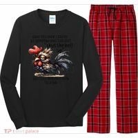 Chicken Have You Ever Looked At Someone And Thought Shut Long Sleeve Pajama Set thumb 0