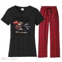 Chicken Have You Ever Looked At Someone And Thought Shut Women's Flannel Pajama Set thumb 0