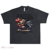 Chicken Have You Ever Looked At Someone And Thought Shut Urban Oversized Heavyweight T-Shirt thumb 0