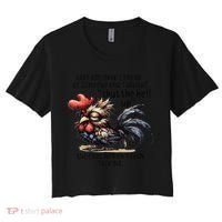 Chicken Have You Ever Looked At Someone And Thought Shut Women's Crop Top Tee thumb 0