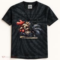 Chicken Have You Ever Looked At Someone And Thought Shut Kids Tie-Dye T-Shirt thumb 0