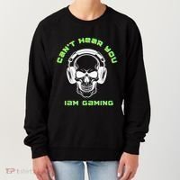 CanT Hear You IM Gaming For Gamers Gift Women's Sweatshirt thumb 0