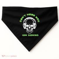 CanT Hear You IM Gaming For Gamers Gift USA-Made Doggie Bandana thumb 0