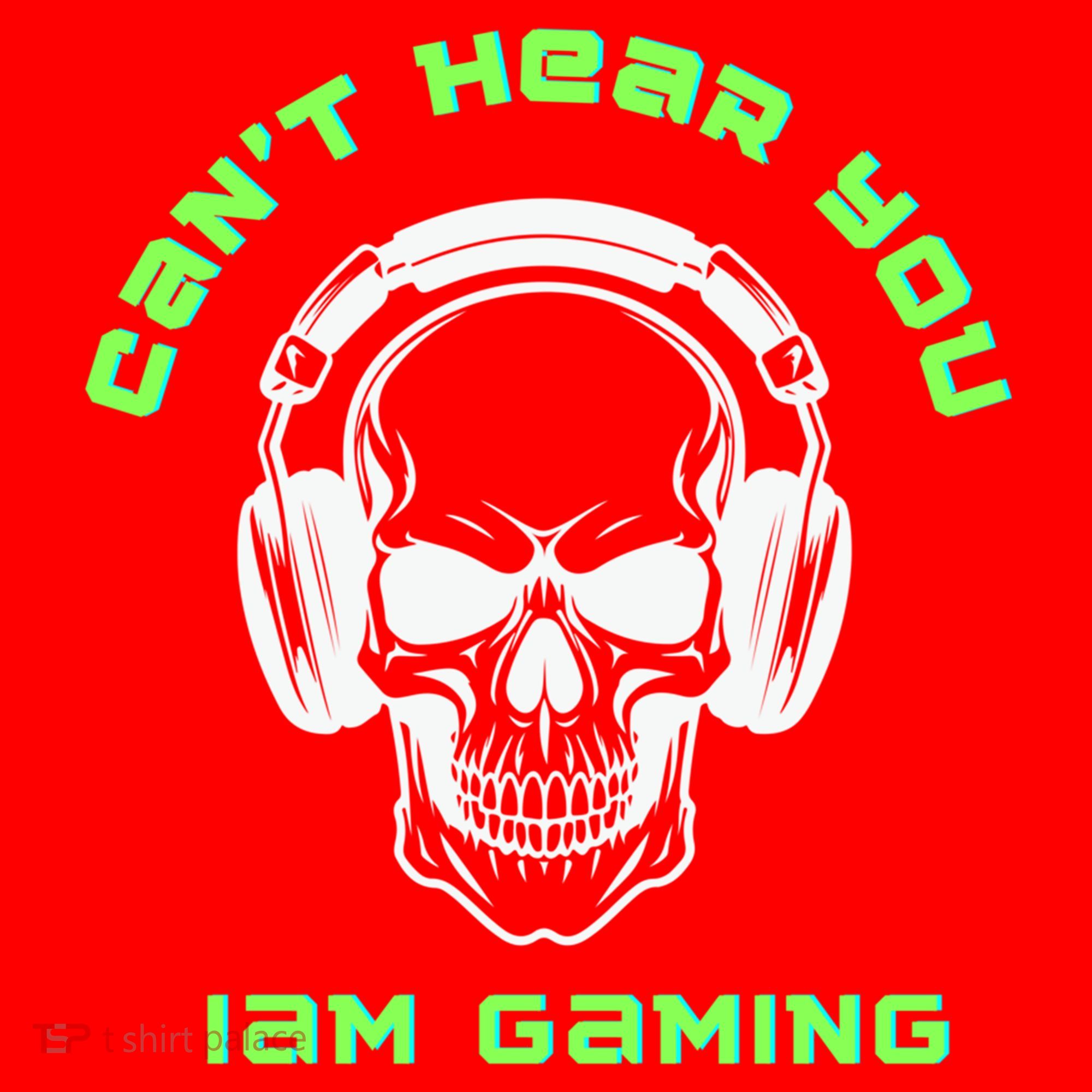 CanT Hear You IM Gaming For Gamers Gift Santa Hat