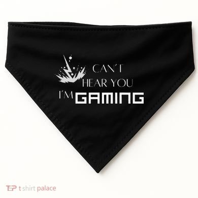 Can’T Hear You I’M Gaming USA-Made Doggie Bandana