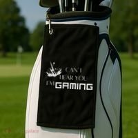 Can’T Hear You I’M Gaming Golf Towel thumb 2
