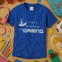 Can’T Hear You I’M Gaming Kids T-Shirt thumb 3
