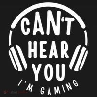CanT Hear You IM Gaming Headphones Funny Quote Gift Ornament thumb 1