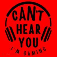 CanT Hear You IM Gaming Headphones Funny Quote Gift Santa Hat thumb 1