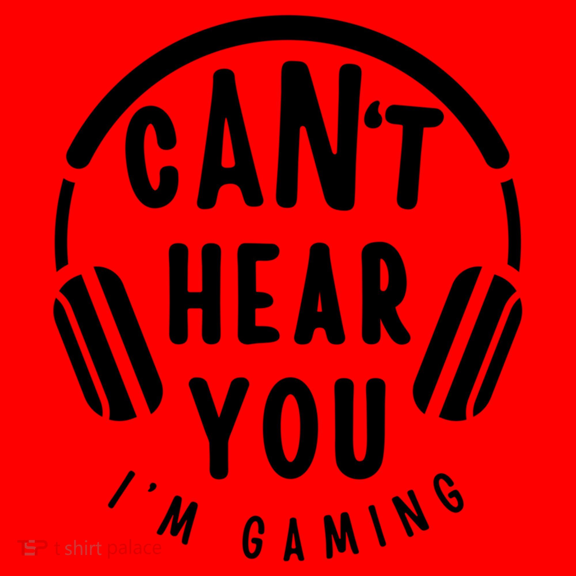 CanT Hear You IM Gaming Headphones Funny Quote Gift Santa Hat