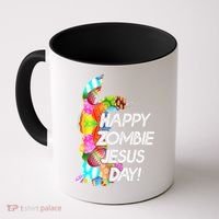 Cute Happy Zombie Jesus Day Easter Bunny For Men Women Coffee Mug thumb 0