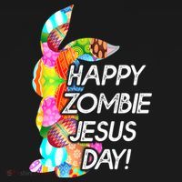 Cute Happy Zombie Jesus Day Easter Bunny For Men Women Mousepad thumb 1