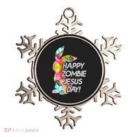 Cute Happy Zombie Jesus Day Easter Bunny For Men Women Ornament thumb 0