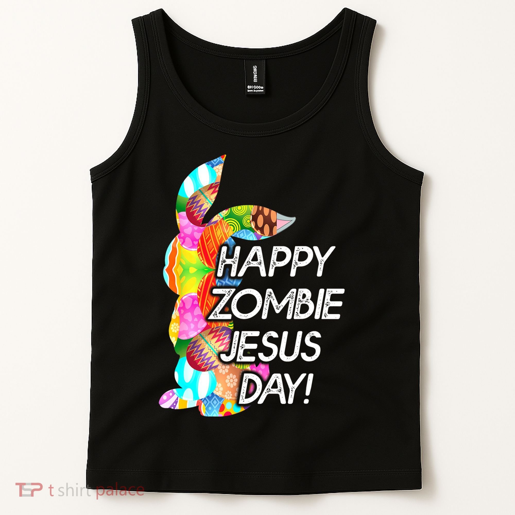 Cute Happy Zombie Jesus Day Easter Bunny For Men Women Tank Top