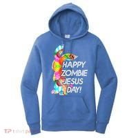 Cute Happy Zombie Jesus Day Easter Bunny For Men Women Women's Hoodie thumb 0