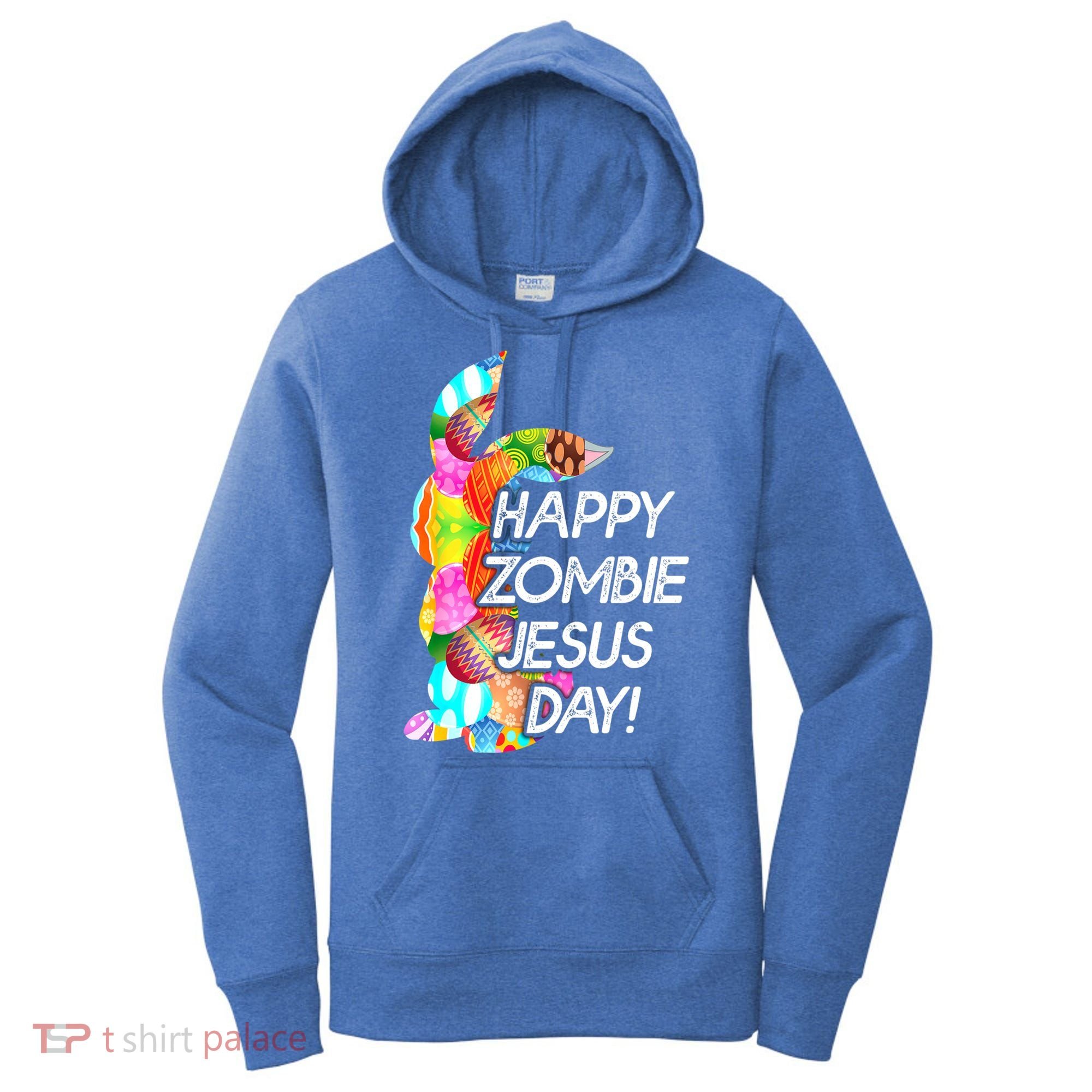 Cute Happy Zombie Jesus Day Easter Bunny For Men Women Women's Hoodie