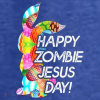 Cute Happy Zombie Jesus Day Easter Bunny For Men Women Women's Hoodie thumb 2