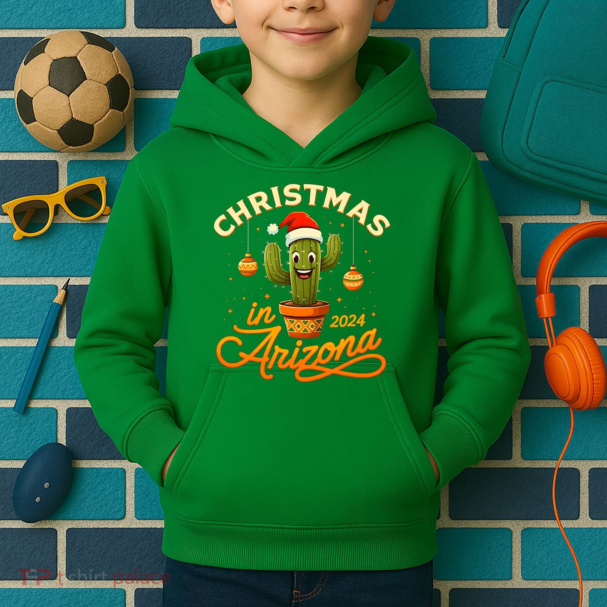 Christmas In 2024 Arizona Kids Hoodie