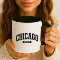 Chicago Illinois Area Code 872 Front And Back Coffee Mug thumb 3