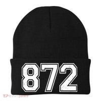 Chicago Illinois Area Code 872 Front And Back Beanie thumb 1