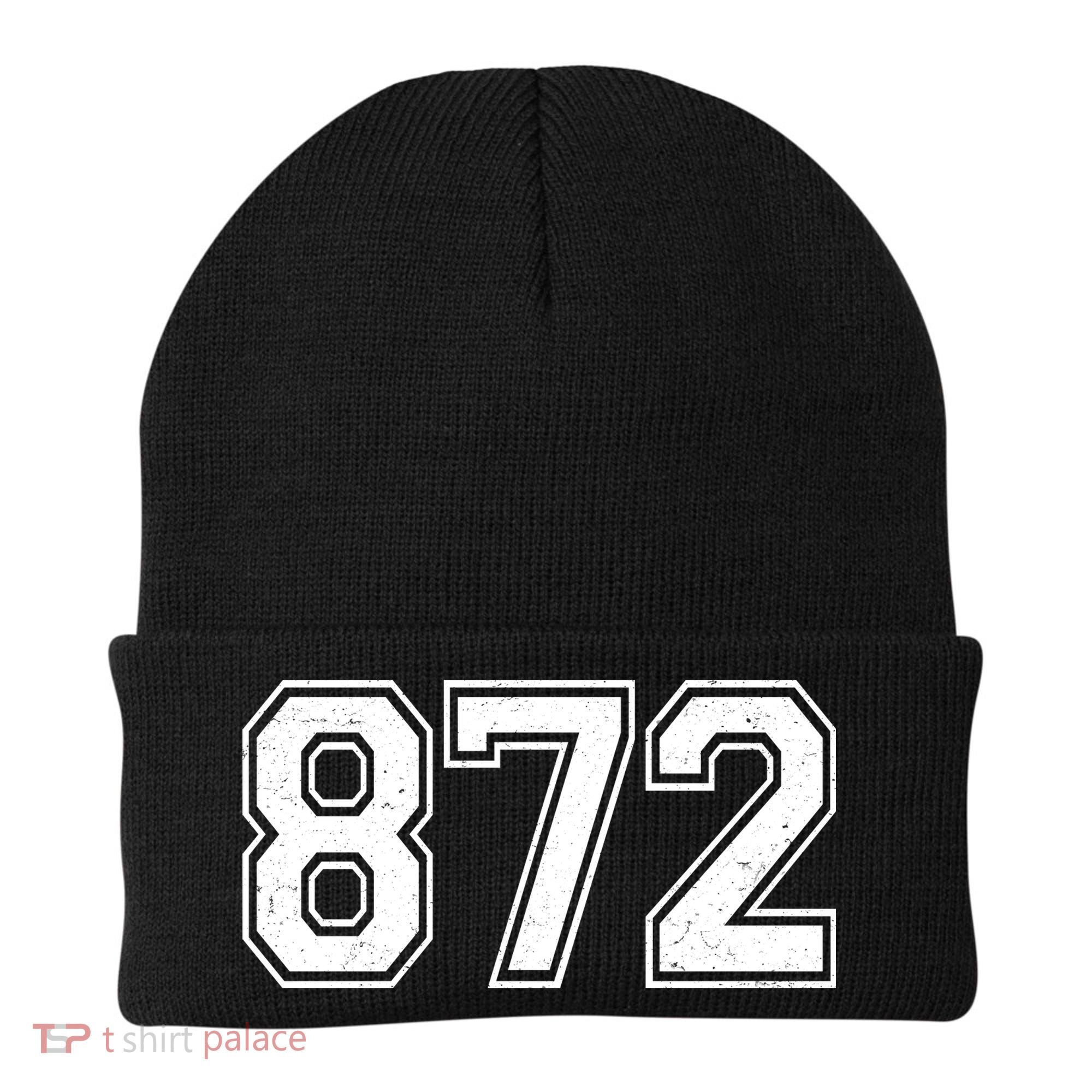 Chicago Illinois Area Code 872 Front And Back Beanie