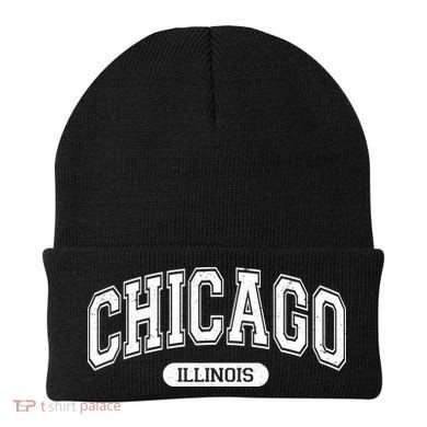 Chicago Illinois Area Code 872 Front And Back Beanie