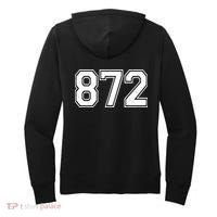 Chicago Illinois Area Code 872 Front And Back Women's Hoodie thumb 1
