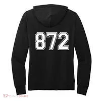 Chicago Illinois Area Code 872 Front And Back Women's Hoodie thumb 1