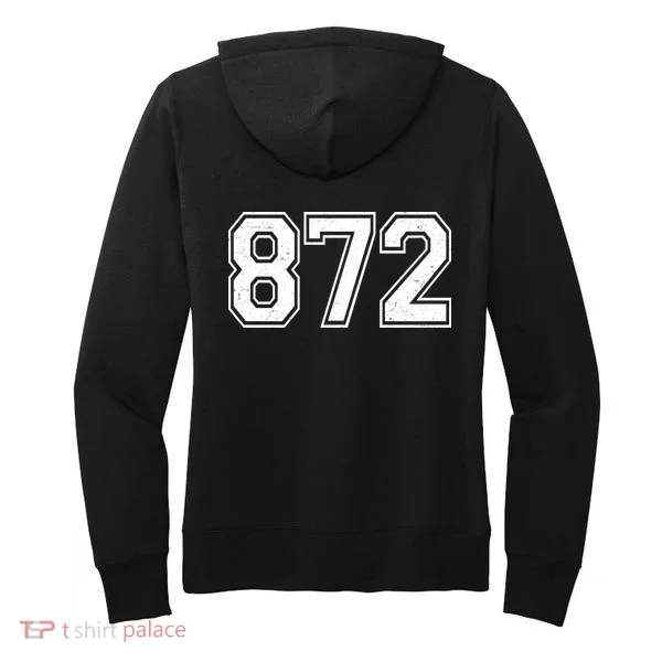 Chicago Illinois Area Code 872 Front And Back Women's Hoodie