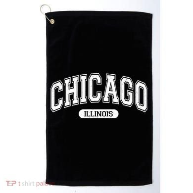 Chicago Illinois Area Code 872 Front And Back Golf Towel