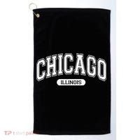 Chicago Illinois Area Code 872 Front And Back Golf Towel thumb 0