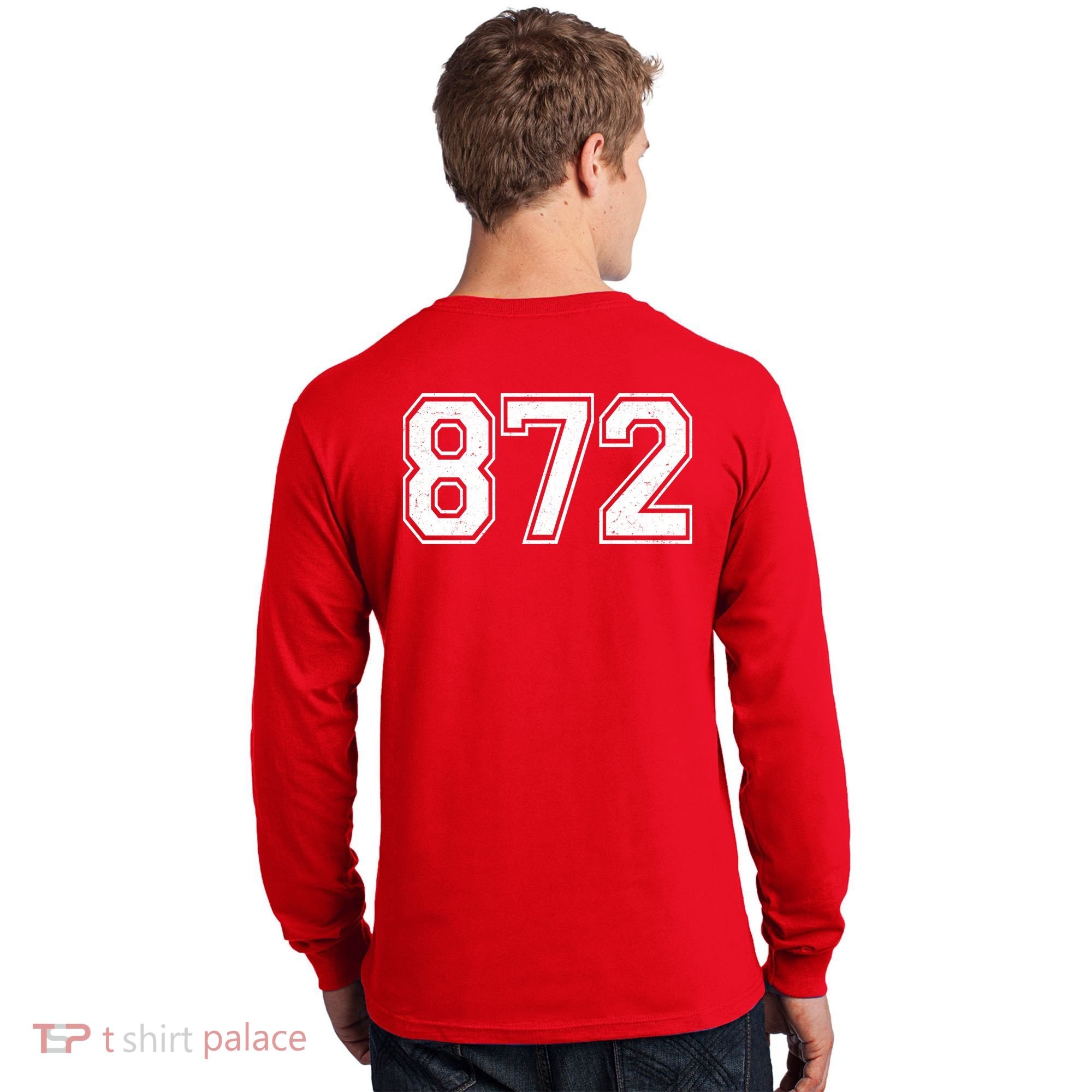 Chicago Illinois Area Code 872 Front And Back Long Sleeve Shirt