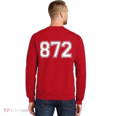 Chicago Illinois Area Code 872 Front And Back Sweatshirt back
