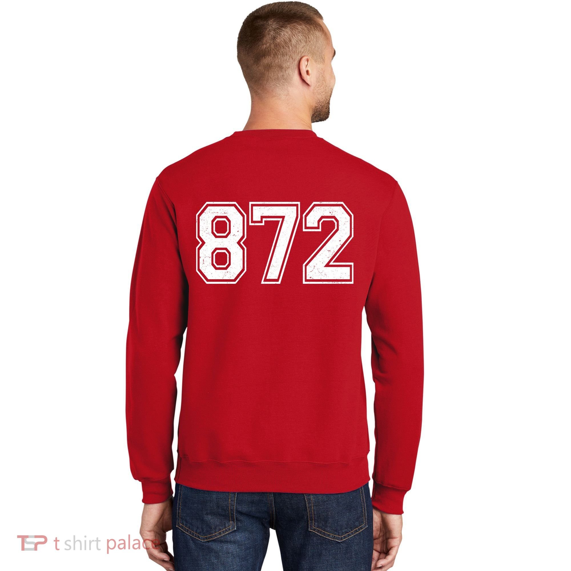 Chicago Illinois Area Code 872 Front And Back Sweatshirt