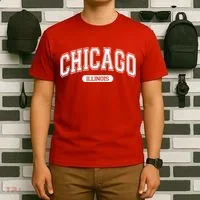 Chicago Illinois Area Code 872 Front And Back T-Shirt thumb 6