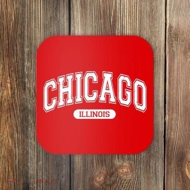 Chicago Illinois Area Code 872 Front And Back Coaster